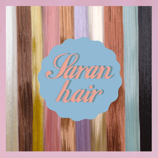 Capelli reroot bambola in saran